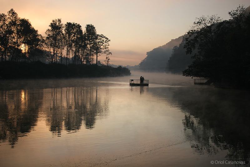pokhara lake dawn